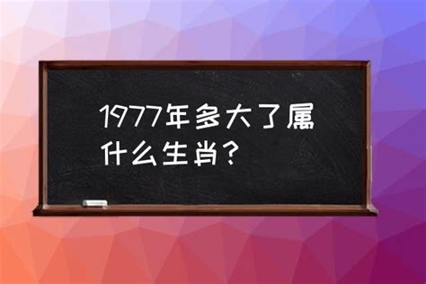 1977年屬什麼生肖|1977年属什么生肖